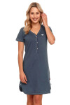 Dámská těhotenská košile 9505 blue plus - Doctornap tmavě modrá XXL