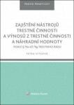 Zajištění nástrojů trestné činnosti a výnosů z trestné činnosti náhr. hodnoty - Vítková Petra
