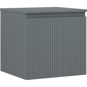 MEXEN/S - Rivel koupelnová skříňka pod umyvadlo 50 cm s deskou, 1 šuplík, reliéf , grafit mat 91A20-05047-1-BFC66