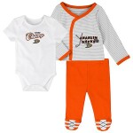 Outerstuff Dětské Body 3v1 Anaheim Ducks NHL 3 Piece Set Velikost: 0 – 3 měsíce
