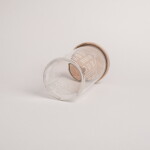 Eulenschnitt Skleněná dóza s víkem Houses 1,4 l, čirá barva, sklo, dřevo