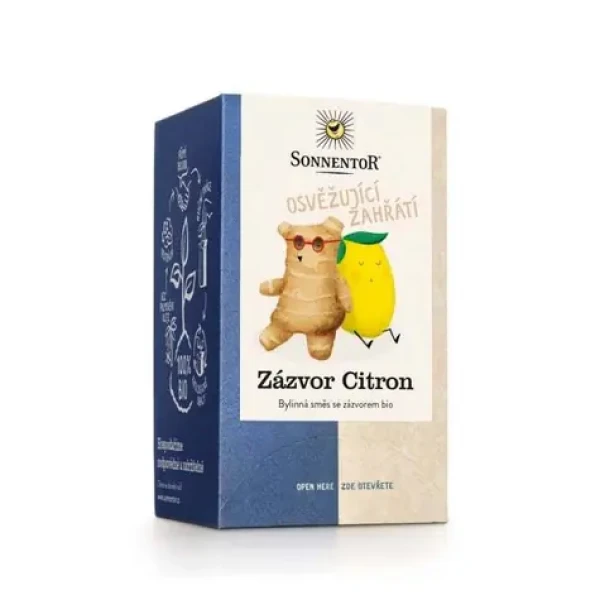 BIO Čaj zázvor-citron 18x1,8g - Sonnentor (32,4 g) (52471-1-32,4g)