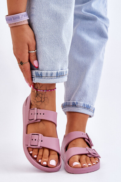 Dámské lehké sandály Big Star LL274744 Fialové 36