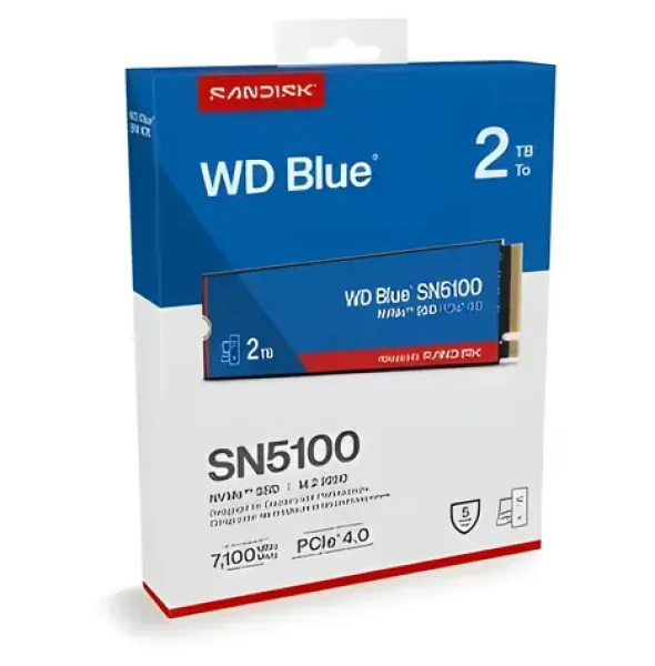 WD Blue SN5100 2TB / M.2 SSD 2280 NVMe / PCIe 4.0 x4 / TLC / čtení:7100MBs / zápis:6700MBs / 5y (WDBS4F0020BNC-WRSN)