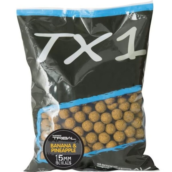 Shimano Boilies TX1 Banana & Pineapple - 20mm 1kg,Shimano Boilies TX1 Banana & Pineapple - 20mm 1kg