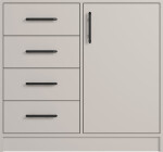 Komoda Smart SRK2 Barva korpusu + barva dveří: Dub sonoma + Bílá