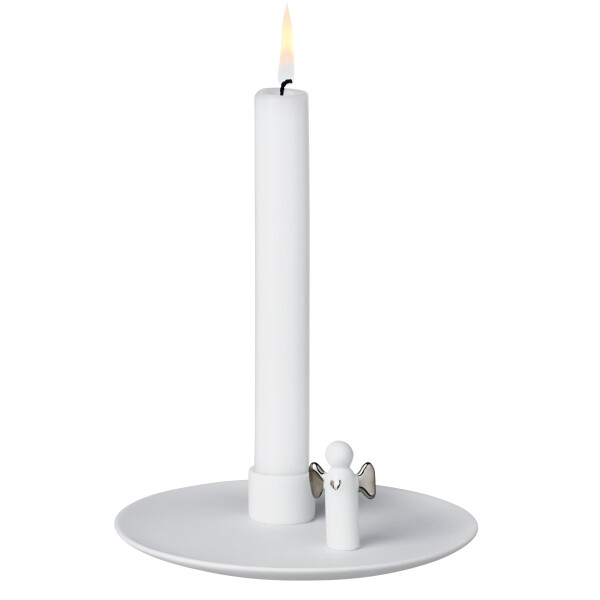 Räder Porcelánový svícen Angel's Light Silver, bílá barva, porcelán
