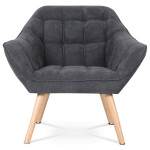 Křeslo, šedá látka, AK-321 GREY2