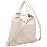 Stylový dámský koženkový kabelko-batoh Korelia, béžový