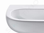 DURAVIT - D-Code Umyvadlo Med, 600x460 mm, s 1 otvorem pro baterii, alpská bílá 23116000002