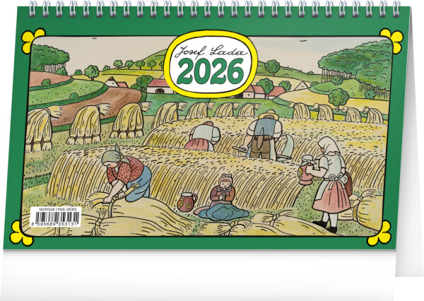 Stolní kalendář 2026 NOTIQUE - Josef Lada, 23,1 x 14,5 cm