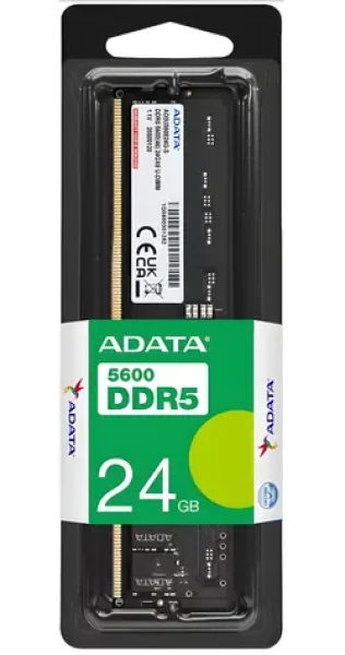 ADATA 24 GB DDR5-5600 / Operační paměť / CL46 / DIMM / 1,1 V (AD5U560024G-S)