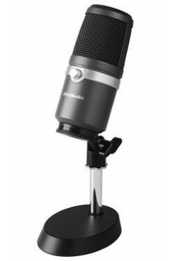 AVERMEDIA profesionální mikrofon Godwit 310 / všesměrový kondenzátorový mikrofon / USB / ovladač hlasistosti / stojan (40AAAM310ANB)