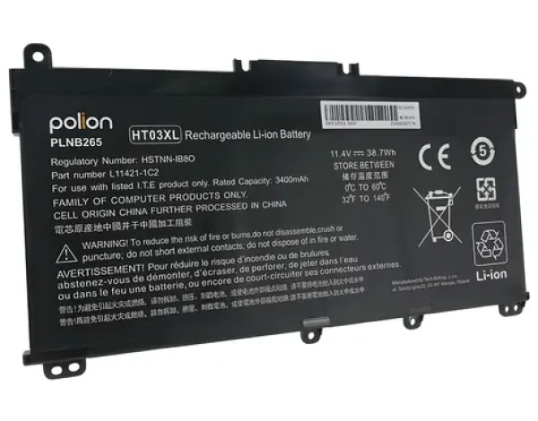 TRX Polion HT03XL / Baterie pro notebook / 11,4 V / 3400 mAh / Li-Pol / HP 240 G7, 245 G7, 250 G7, 255 G7 / neoriginální (TRX-PL-HT03XL)