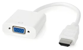 Nedis Adaptér HDMI (M) - VGA (F) bílá / Redukce / Poniklované / PVC (CCGB34900WT02)