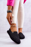 Dámské espadrilky s puntíky Big Star JJ274867 Černá 36