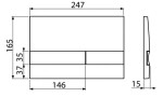 ALCADRAIN Renovmodul - předstěnový instalační systém s bílým/ chrom tlačítkem M1720-1 + WC REA Raul Rimless + SEDÁTKO AM115/1000 M1720-1 RA1