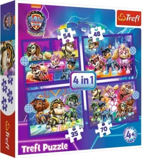Trefl - Puzzle - Tlapková patrola: Hrdinové 4v1