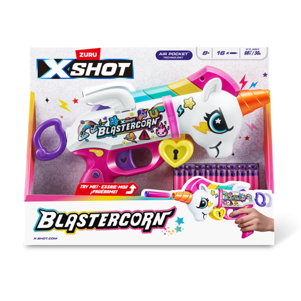 X-SHOT Blastercorn series 1 - Jednorožec 16 šipek - Sparkys