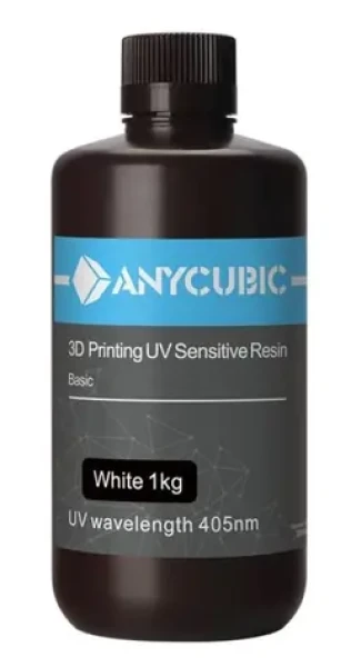 AnyCubic UV Resin Standard White 1 kg / UV pryskyřice - tekutý tiskový materiál (6974662350404)