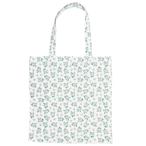 GREEN GATE Bavlněná taška Alaia White, modrá barva, textil