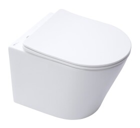 Wc závěsné SAT Infinitio včetně prkénka softclose, bílá matná, zadní odpad SATINF010RREXPWM SATINF010RREXPWM