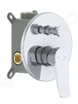 Kielle Baterie pod omítku pro 2 spotřebiče, s tělesem, chrom 10327200
