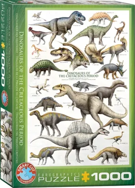 EUROGRAPHICS Puzzle Svět dinosaurů: Křída