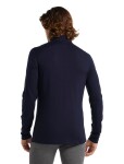 Pánské merino tričko s dlouhým rukávem ICEBREAKER Mens 200 Oasis LS Half Zip, Midnight Navy velikost: M