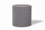 Květináč KETER Cylinder M Silver Grey