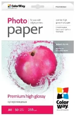 COLORWAY Fotopapír / Super lesklý / A4 / 255g/m2 / 50 listů (PSG255050A4)