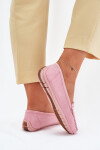 Dámské semišové mokasíny světle růžové Lenvie 37