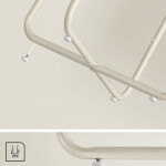 Odkládací stolek 45x45x50cm, mdf, kašmír, AKF-E1023 CRM