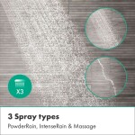 HANSGROHE - Pulsify E Sprchový set s termostatem pod omítku, s tělesem, 26x26 cm, EcoSmart, matná černá 24625670