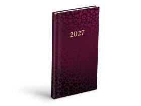 Týdenní diář 2027 MFP 90x170mm T806 Lamino Leopardí vzor