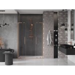 MEXEN/S - Velar L Duo posuvné sprchové dveře 150, transparent, měď kartáčovaná 871-150-003-02-65