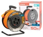 Strend Pro DG-FB04 buben 50m plast 4xzas. 3x1,5mm oranžová (213059)