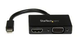 StarTech cestovní A:V adaptér 2v1 Mini DisplayPort M na HDMI F nebo VGA černá (MDP2HDVGA)