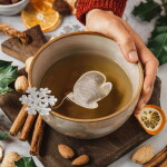 TEA HERITAGE Černý čaj s dýní a kořením Glove – 5 ks, multi barva, papír, textil