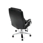Kancelářské křeslo, houpací mechanismus, černá ekokůže, KA-F1385 BK