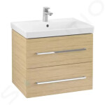 VILLEROY & BOCH - Avento Umyvadlová skříňka, 630x514x452 mm, 2 zásuvky, Nordic Oak A89000VJ