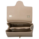 Elegantní dámská kožená kabelka do ruky Alina, tmavě béžová