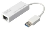 Digitus DN-3023 bílá / Síťová karta / USB 3.0 / Gigabit Ethernet / 10/100/1000 Mbps / RJ-45 (DN-3023)