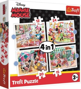 Trefl Puzzle Minnie s přáteli 4v1 (12,15,20,24 dílků)