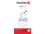 SWISSTEN MINIPODS TWS bílá / Bluetooth sluchátka / BT 5.1 / 2 x 30 mAh / 250 mAh (54200200)