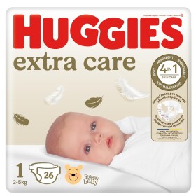 HUGGIES Extra Care 1, 2-5 kg, 26 ks