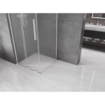 MEXEN/S - Velar L sprchový kout, posuvné dveře 90 x 90, dekor, chrom 871-090-090-33-01
