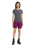 Dámské merino triko krátký rukáv ICEBREAKER Wmns Central Classic SS Tee Caravan Life, Monsoon velikost: XS