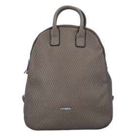 Městský moderní koženkový batůžek Melanie stylish, šedý