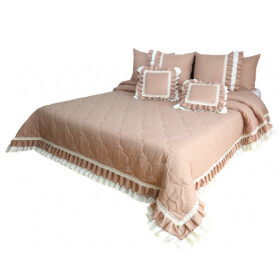 DumDekorace DumDekorace Vintage starorůžový přehoz na postel romantickém stylu Šířka: cm Délka: cm
